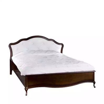 Bett Doppel Luxus braun Modern Design Bettgestelle Bettrahmen Betten