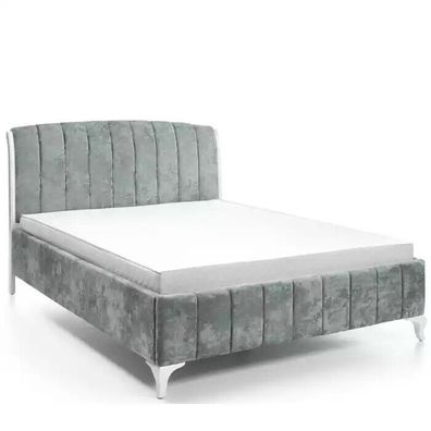 Luxuriöses Betten Schlafzimmer grau Doppelbett Holzbetten Bettgestell Bett