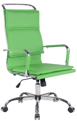 Bürostuhl 136 kg belastbar Kunstleder grün Drehstuhl Chefsessel modern design