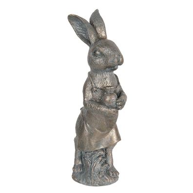 Clayre & Eef Figur Kaninchen 21 cm Braun Polyresin (Gr. 10x6x21 cm)