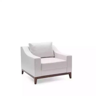 Sessel weiß Skandinavisch Polstersessel Fernsehsessel Lounge Club Möbel