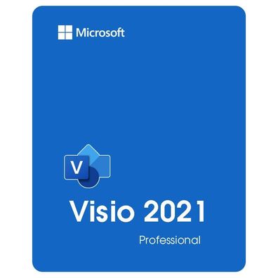 MS Visio 2021 Professional 1 PC Vollversion kein ABO Blitzversand per E-Mail