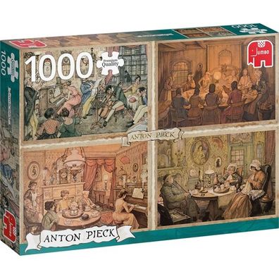 Jumbo Puzzle Unterhaltung im Wohnz 1000 18856 - Jumbo 18856 - (Merchandise / ...
