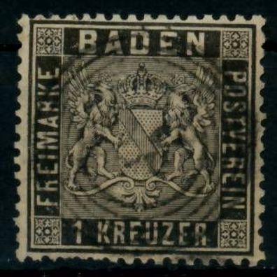 BADEN Ausgaben VON 1860 - 1862 Nr 9 zentrisch gestempelt X6BBF16