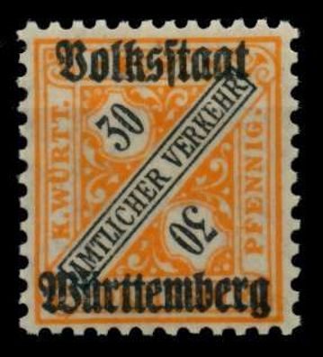 Württemberg DIENST STAAT Nr 266 postfrisch X70EE96