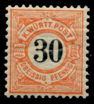 Württemberg Ausgabe VON 1875 1900 Nr 61 postfrisch X711202