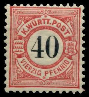 Württemberg Ausgabe VON 1875 1900 Nr 62 postfrisch X7111F2