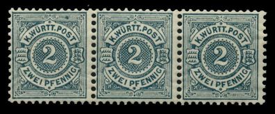 Württemberg Ausgabe VON 1875 1900 Nr 60 postfrisch 3ER X711286