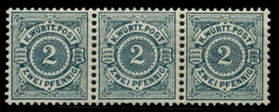 Württemberg Ausgabe VON 1875 1900 Nr 60 postfrisch 3ER X7112A2