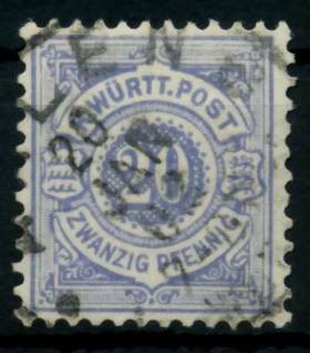 Württemberg Ausgabe VON 1875 1900 Nr 47a gestempelt X7135F6