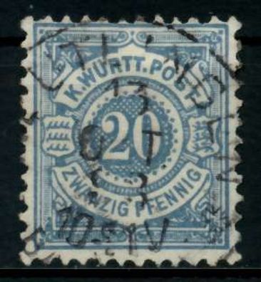Württemberg Ausgabe VON 1875 1900 Nr 47a gestempelt X71366A