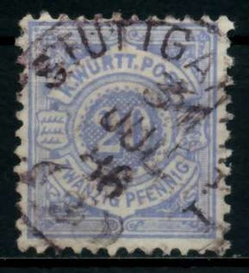 Württemberg Ausgabe VON 1875 1900 Nr 47a gestempelt X713662