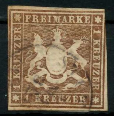 Württemberg Ausgabe VON 1859 Nr 11 gestempelt X713806