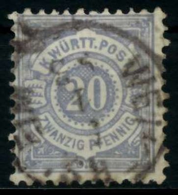 Württemberg Ausgabe VON 1875 1900 Nr 47a gestempelt X713962