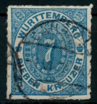 Württemberg Ausgabe VON 1869 74 Nr 39sSZ gestempelt gepr X713C56