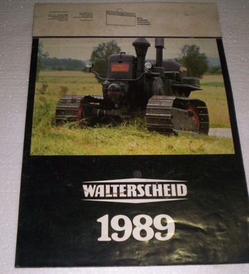 Kalender, Jahr = 1989, Traktor, Lanz, Deutz, Hanomag, Geschenk, Sammler, Landmaschine