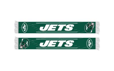 NFL Schal New York Jets Fanschal Scarf HD Knitted Jaquard 5056704022560