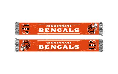 NFL Schal Cincinnati Bengals Fanschal Scarf HD Knitted Jaquard 5056704022553