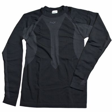Fox Outdoor Thermo Funktionsunterhemd, langarm schwarz atmungsaktiv S, M, L, XL, XXL
