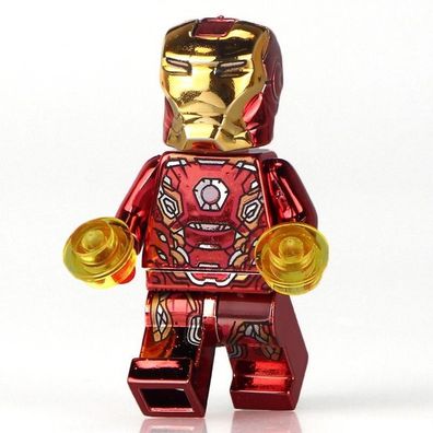 IRON MAN Marvel Avenger verchromt - Lego kompatibel