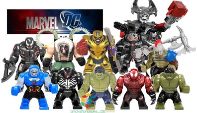 Großfiguren BigFig IronMan Hulk Venom Thanos - Lego kompatibel