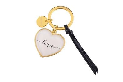 Schlüsselanhänger 'Love' weiß/ gold, 72985 1 St