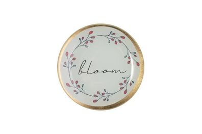 Love Plates, Glasteller, Bloom, rund, weiß, 1053903001 1 St