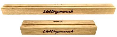 Kartenleiste aus Eiche, Lieblingsmensch, selbstklebend, 15cm 1 St