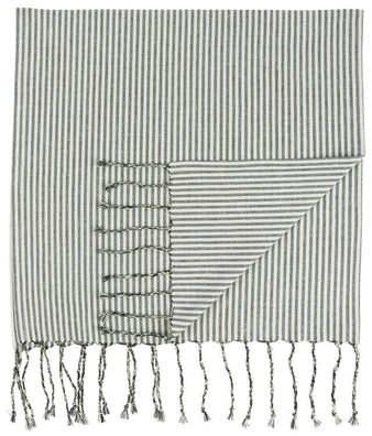 Hammam Handtuch mit Fransen natur/ schwarz, 66009-24 1 St