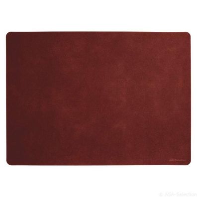 ASA Tischset soft leather red earth, rot, 78556076 1 St