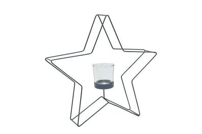 Teelichthalter Stern mit Votivglas XM60717Z 1 St