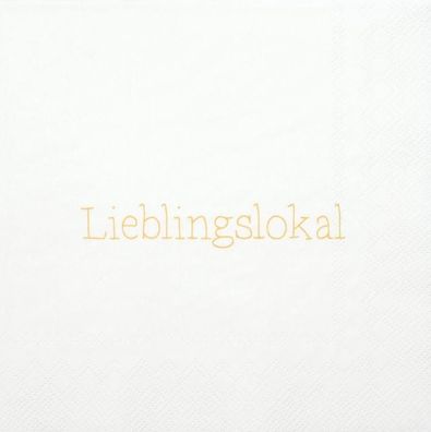 Räder DINING Servietten 'Lieblingslokal' 33x33 cm, 15755 20 St