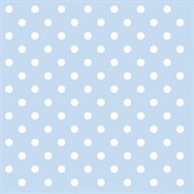 Ambiente Servietten Pastel Dots blue Punkte 33x33, 20 Stück 20 St