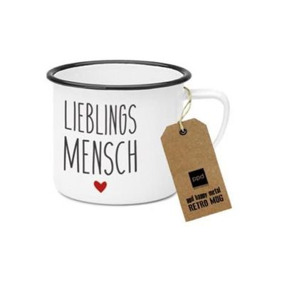 Lieblingsmensch, Happy Metal Mug, 0,4l, 603520, 1 St 1 St