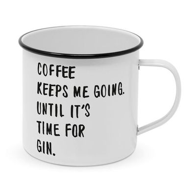 Coffee & Gin, Happy Metal Mug, 0,4l, 604548, 1 St 1 St