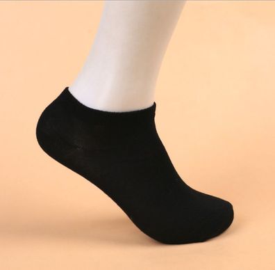 Niedrig geschnittene Socken für Herren und Damen , knöchelschwarz
