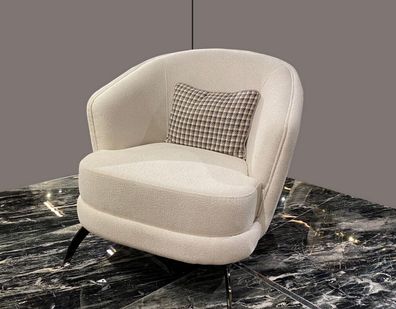 Designer Club Lounge Sessel beige Luxus Neu Relax für Wohnzimmer Hotel