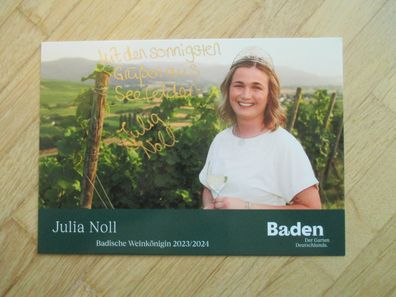 Badische Weinkönigin 2023/2024 Julia Noll - handsigniertes Autogramm!!!