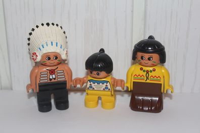 LEGO® DUPLO® Figuren * Indianer Familie vintage 80er * Sammlerfiguren