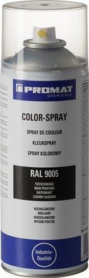 Colorspray tiefschwarz hochglänzend RAL 9005 400 ml Spraydose PROMAT Chemicals