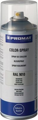 Colorspray reinweiß hochglänzend RAL 9010 400 ml Spraydose PROMAT Chemicals