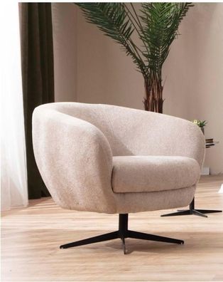 Design Sitzer Luxus Sessel Relax Textil Weiß Sessel Relaxsessel Modern Luxus Neu