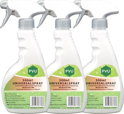 PVU 3x500ml Insekten Schutz Vernichter Mittel Spray bekämpfen gegen Ungeziefer Vernic