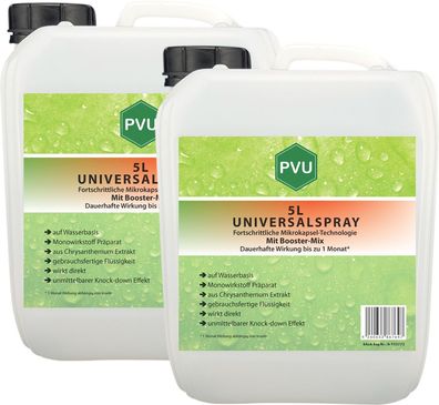 PVU 2x5L Insekten Schutz Vernichter Mittel Spray bekämpfen gegen Ungeziefer
