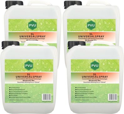 PVU 4x5L Insekten Schutz Vernichter Mittel Spray bekämpfen gegen Ungeziefer