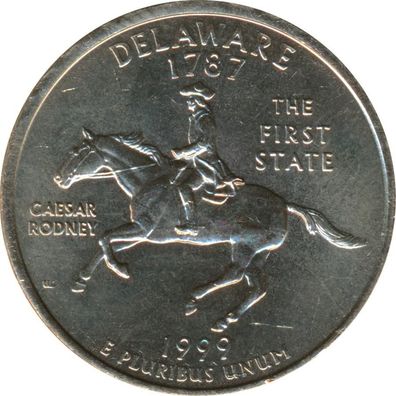 USA Quarter Dollar 1999 D Delaware*