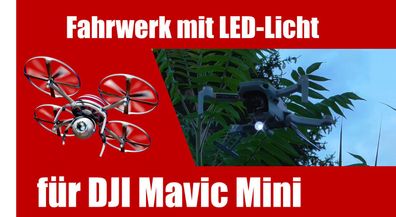 Landegestell für DJI Mavic Mini - Landefüße mit LED Nachtlicht für Drohne
