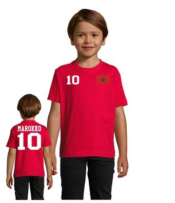 Fußball Hand EM WM Lustig Kinder Shirt Trikot Marokko Morocco Nummer 10 Katarper