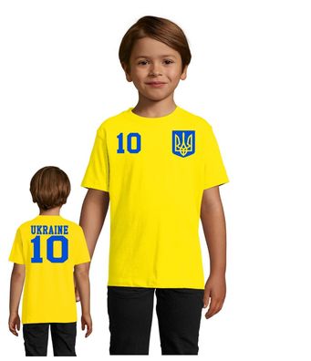 Fußball Handball Sport WM Kinder Shirt Trikot Ukraine ??????? Wunschname Nummer