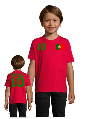 Fußball Weltmeister Soccer EM WM Kinder Shirt Trikot Portugal Wunschname Nummer